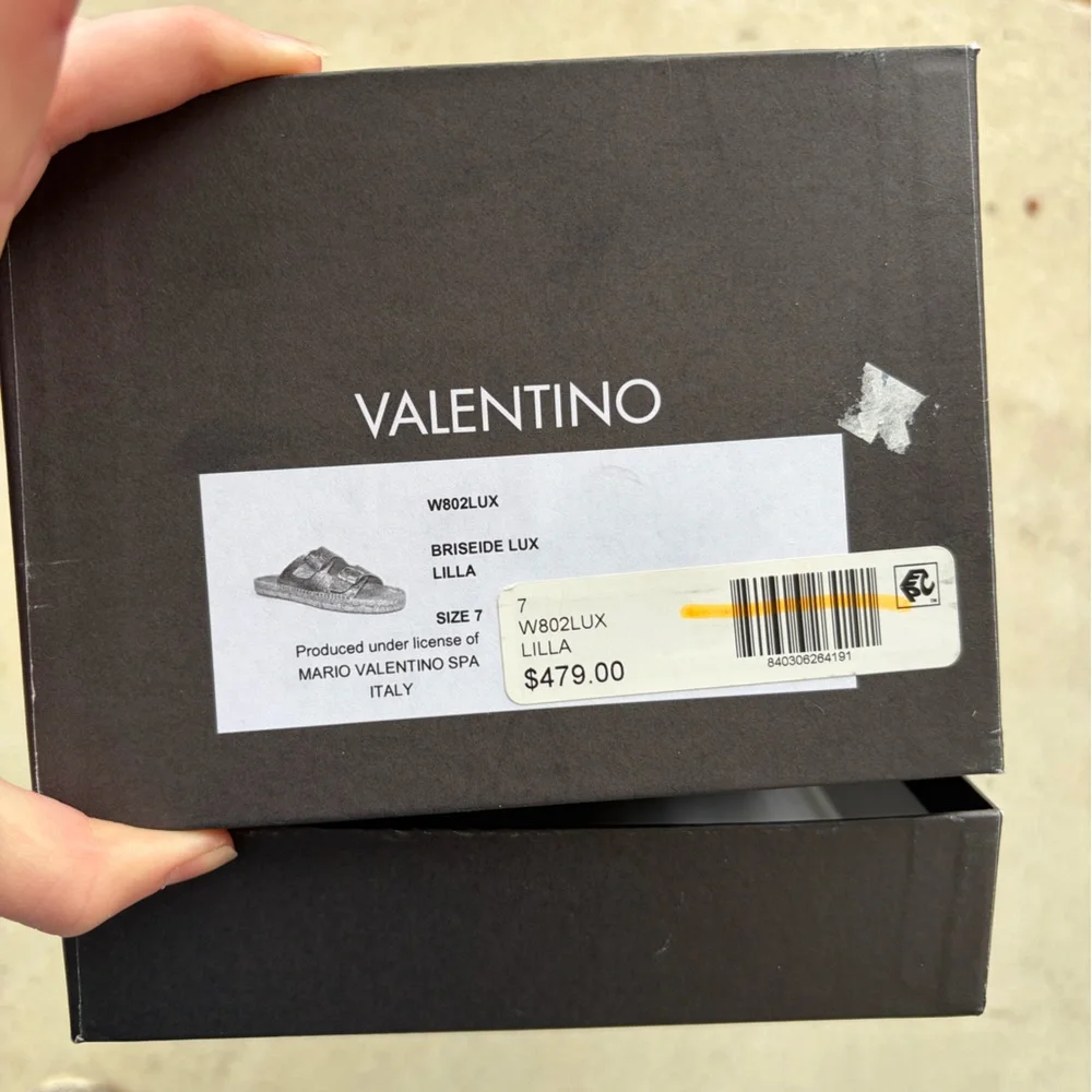 Valentino Women's Lavender Espadrille Slides - Picture 3 of 4